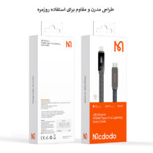 کابل شارژ 36واتType Cبه لایتنینگ مک دودو مدلCA-496
