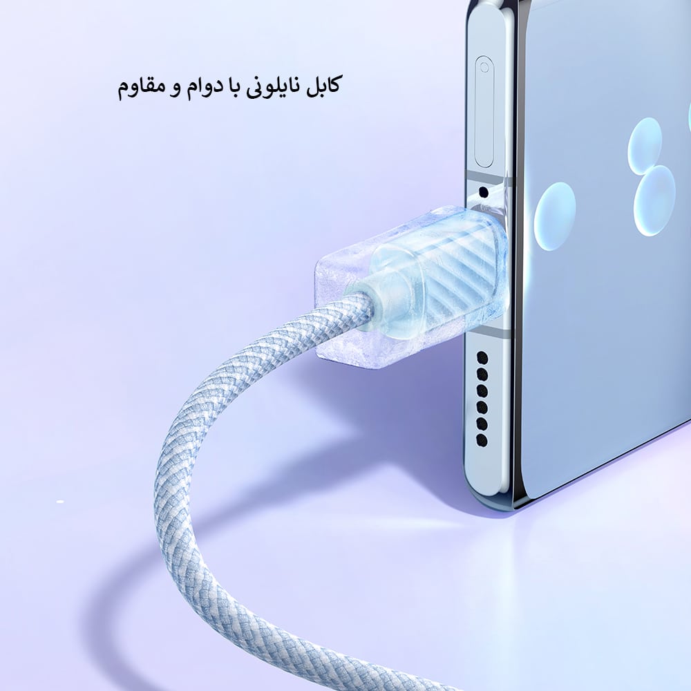 کابل شارژ100واتType-CبهType-Cمک دودو مدلCA-367