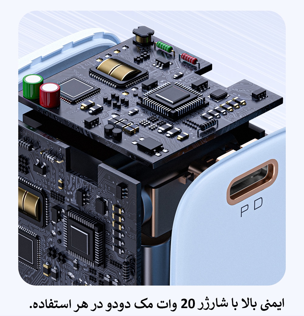 پک پنج عددی شارژر 20وات مک دودو مدل CH-402