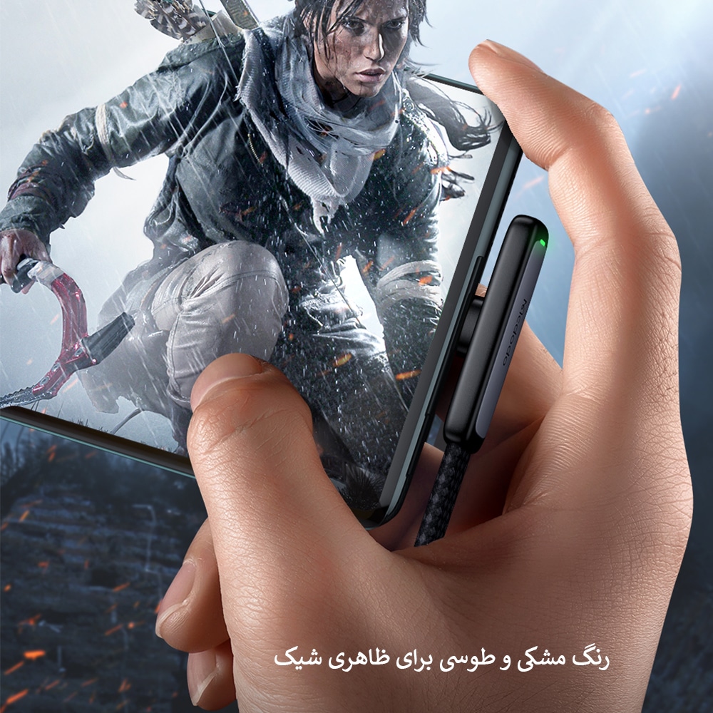 کابل شارژ100وات Type_Cبه USB_Aمک دودومدلCA-334 