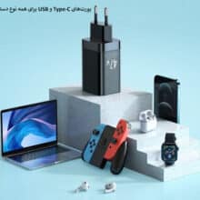 شارژر دیواری فست شارژ مک دودو مدل CH-8581 GaN 47W Mini Fast Charger Dual Output