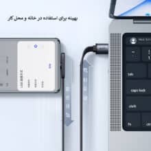 کابل شارژ100وات Type_Cبه USB_Aمک دودومدلCA-334 