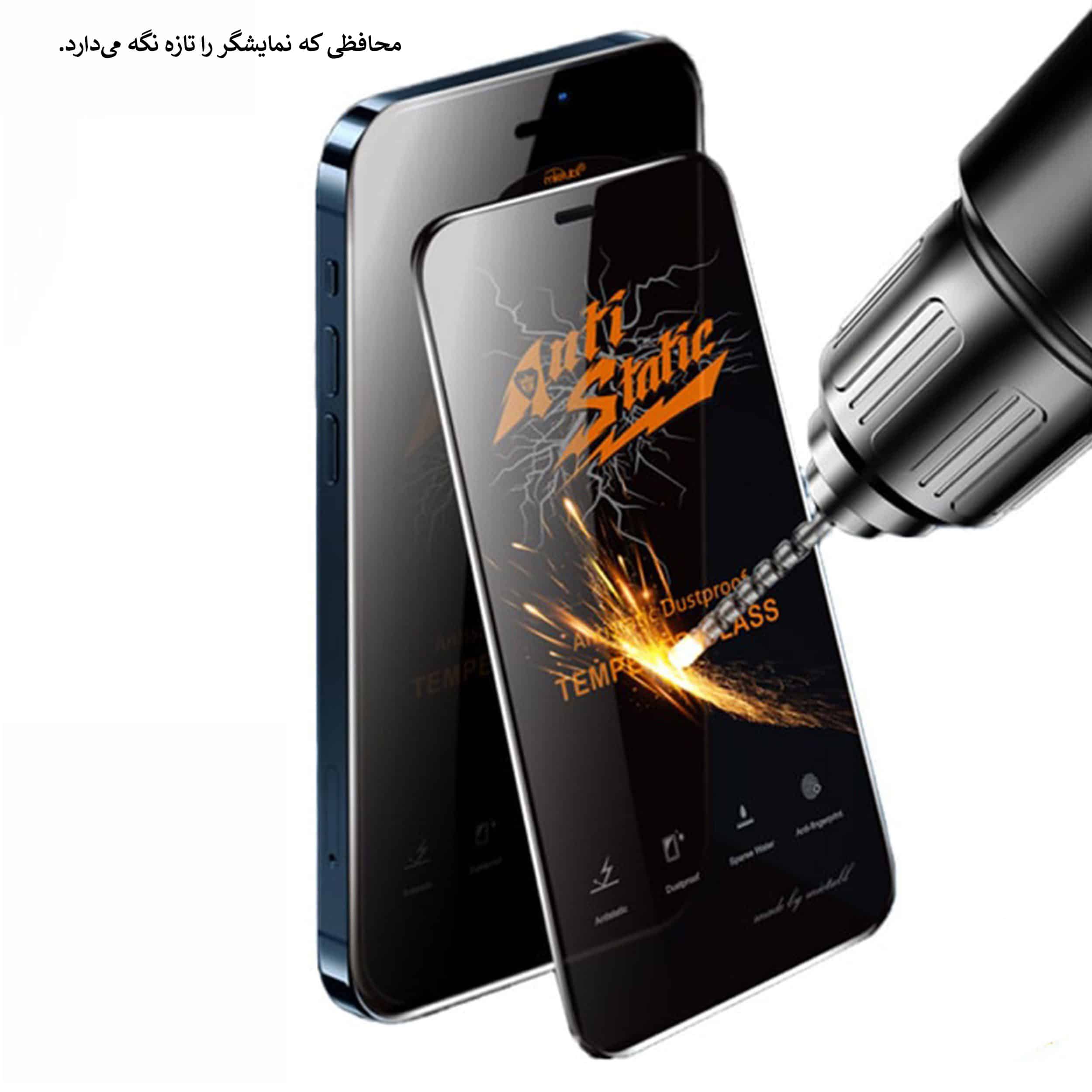 گلس آنتی استاتیک میتوبل مدل iPhone 6 Plus