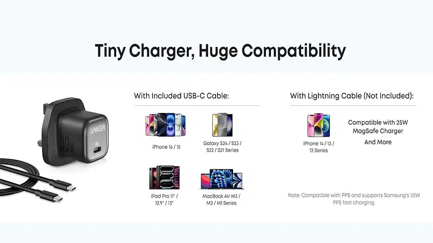 شارژر 30 وات انکر مدل Anker zolo charger A2698