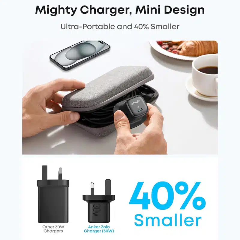 شارژر 30 وات انکر مدل Anker zolo charger A2698