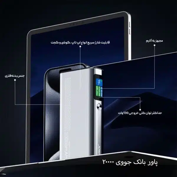 CXJ4pCzIaJUTIW0Z copy.jpgپاور بانک 20000جووی مدل JOWAY JP323-3