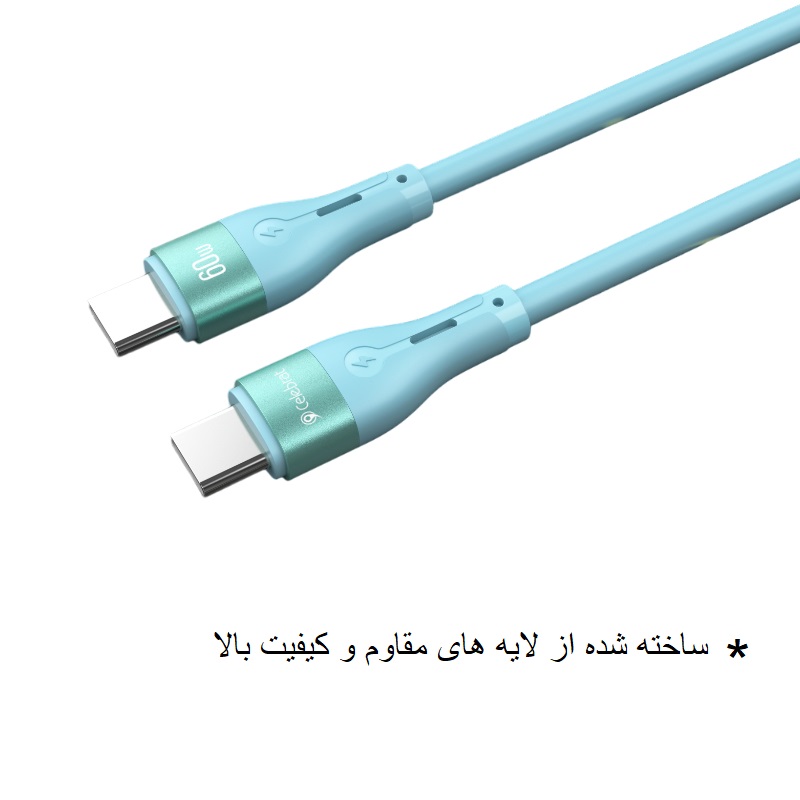 کابل شارژ سلبریت CELEBRAT HB_03T TYPE-C 1M