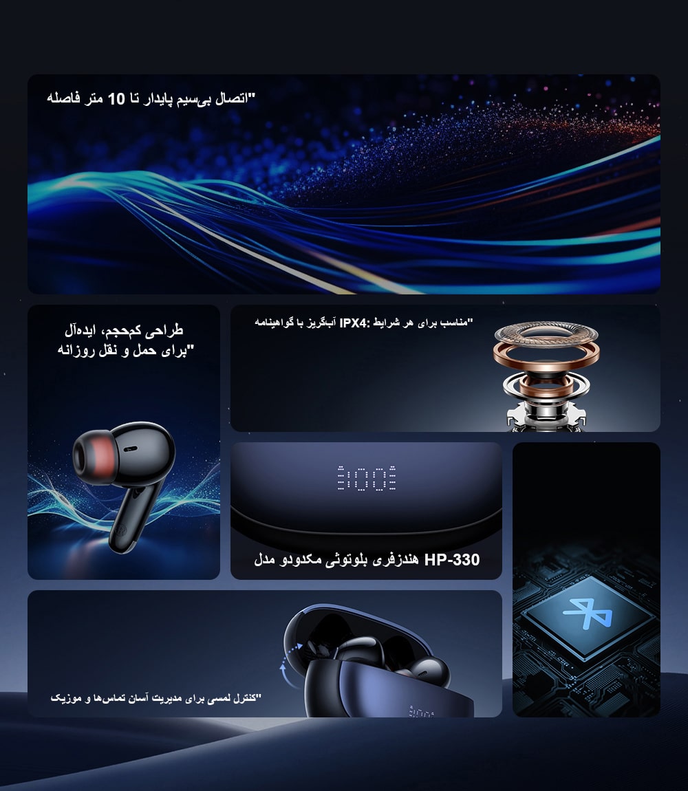 هندزفری بلوتوثی مکدودو مدل HP-330