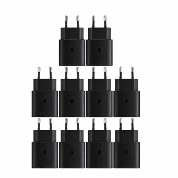 پک 20عددی شارژر سامسونگ مشابه اصلی (اورجینال چین)SAMSUNG ADAPTER EP-TA800 25W 2PIN