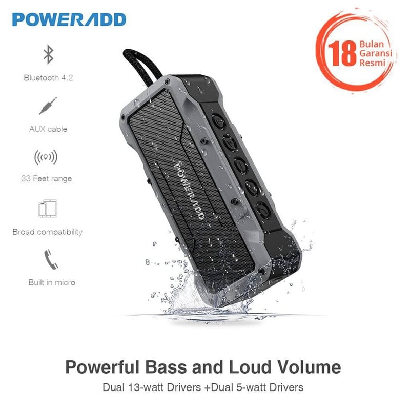 اسپیکر بلوتوثی پاوراَد Poweradd Musicfly