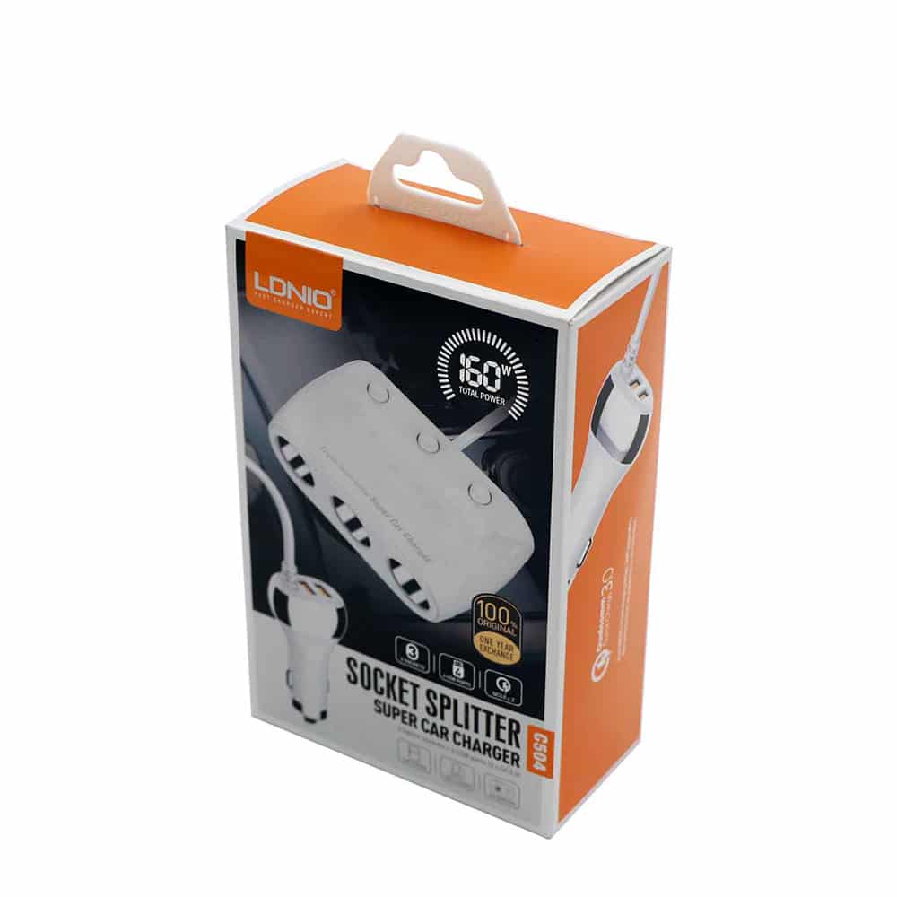 شارژر فندکی الدینیو LDNIO C504