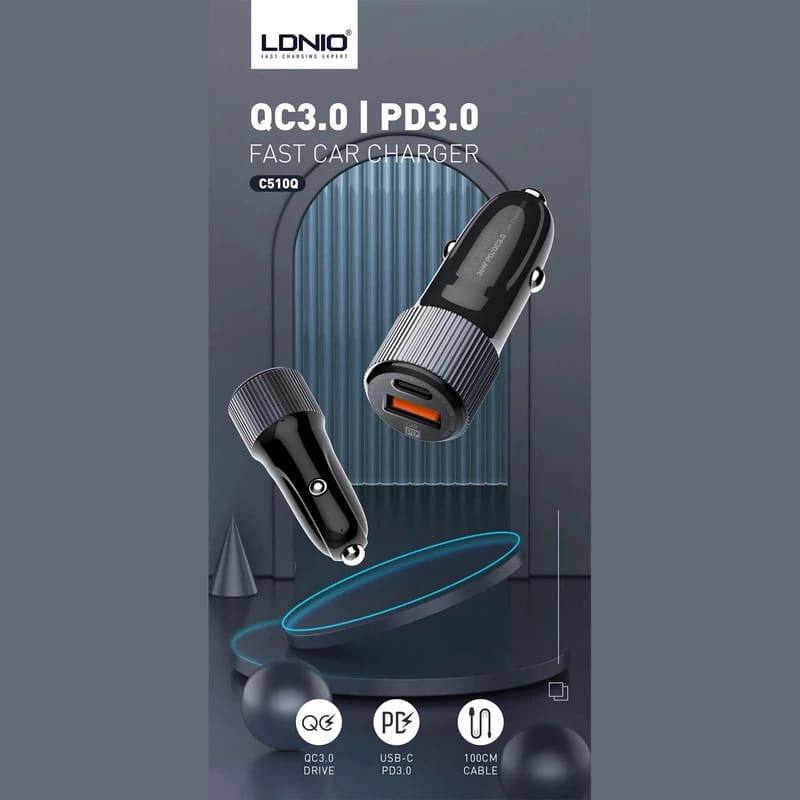 شارژر فندکی LDNIO C510Q