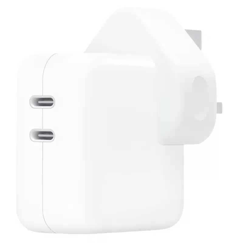 شارژر 35وات اپل استور اصلی مدل Dual USB-C