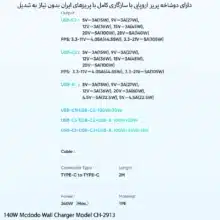 شارژر دیواری 140 وات مک دودو مدل CH-2913