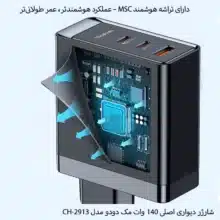 شارژر دیواری 140 وات مک دودو مدل CH-2913