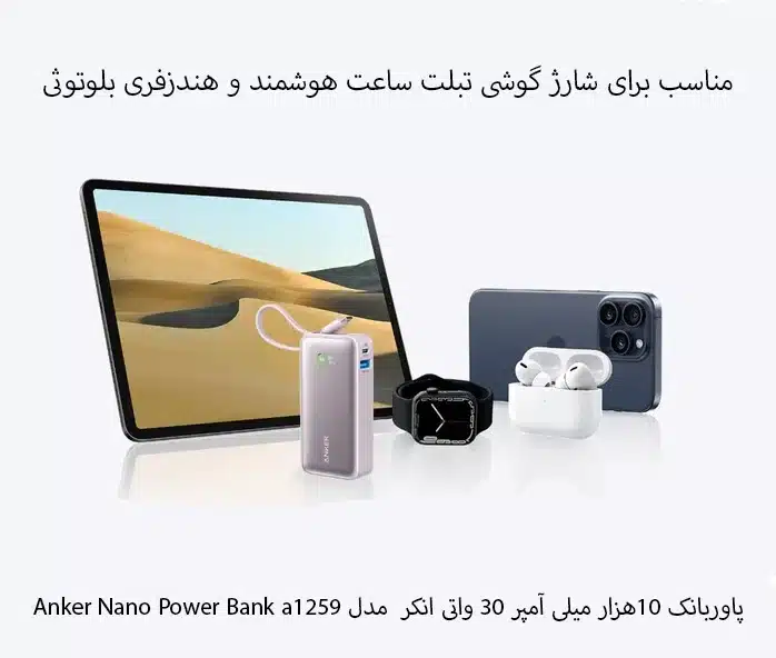 پاور بانک 10000انکر مدل Anker Nano Power Bank30W A1259