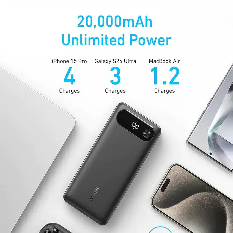 پاور بانک 20000 mAh انکر 87 وات مدل A1383_1