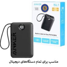 پاوربانک انکر مدل A1647H11 ظرفیت 20000هزار میلی آمپر ساعت
