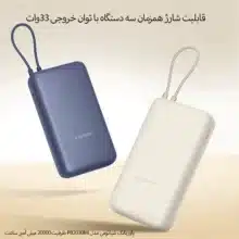 پاوربانک 33وات 20000mAh شیائومی مدل PB2030MI
