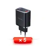 پک 5 عددی شارژر دیواری 30 وات مک دودو مدل CH-218