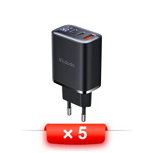 پک 5 عددی شارژر دیواری 30 وات مک دودو مدل CH-218