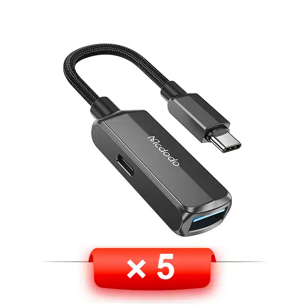 پک 5 عددی مبدل USB-C به USB مک دودو مدل CA-283