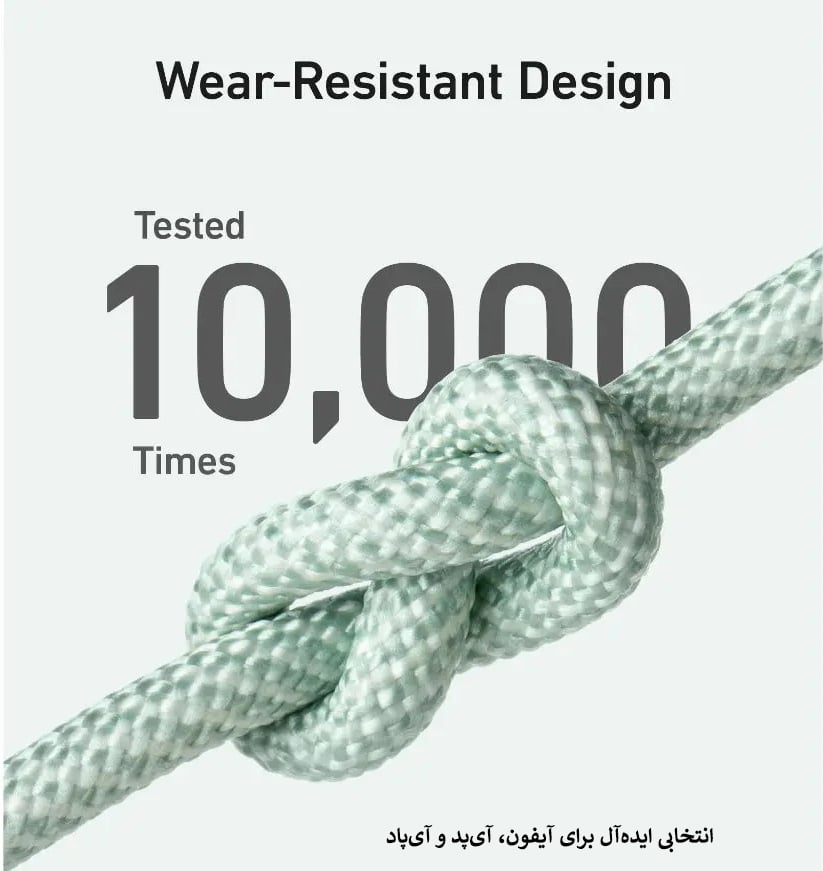 کابل 0.9 متری Lightning به USB-C انکر مدل A80B5H11