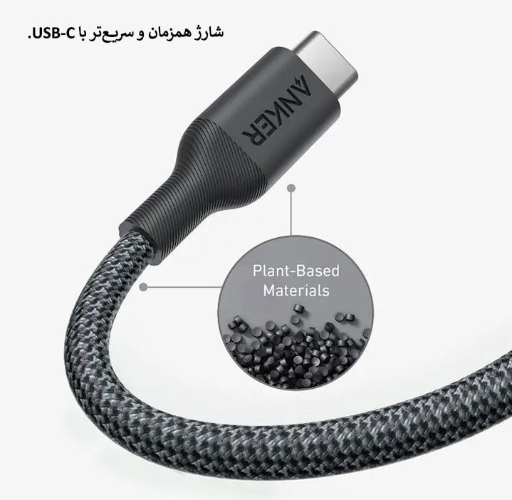 کابل 1.8 متر Lightning به USB-C انکر مدل A80B6H11
