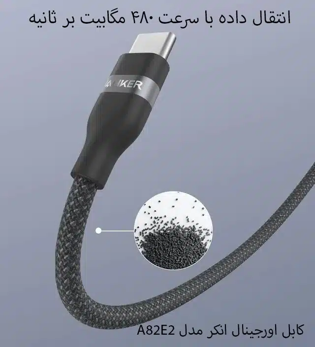 کابل 9.0متری انکر USB-C TO USB-C مدل A82E2