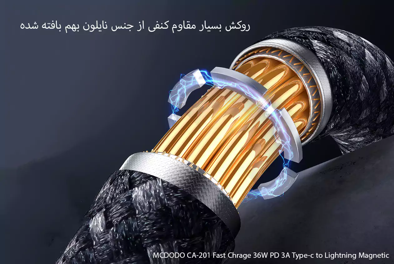 کابل مغناطیسی 36W Type-c مک دودو مدل CA-201