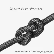 کابل9.0متری انکر USB-C TO USB-C 544 مدل A80F5