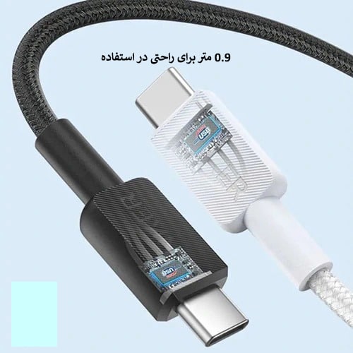 کابل 0.9 متری USB-C به USB-C انکر مدل A81F511